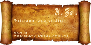 Meissner Zseraldin névjegykártya